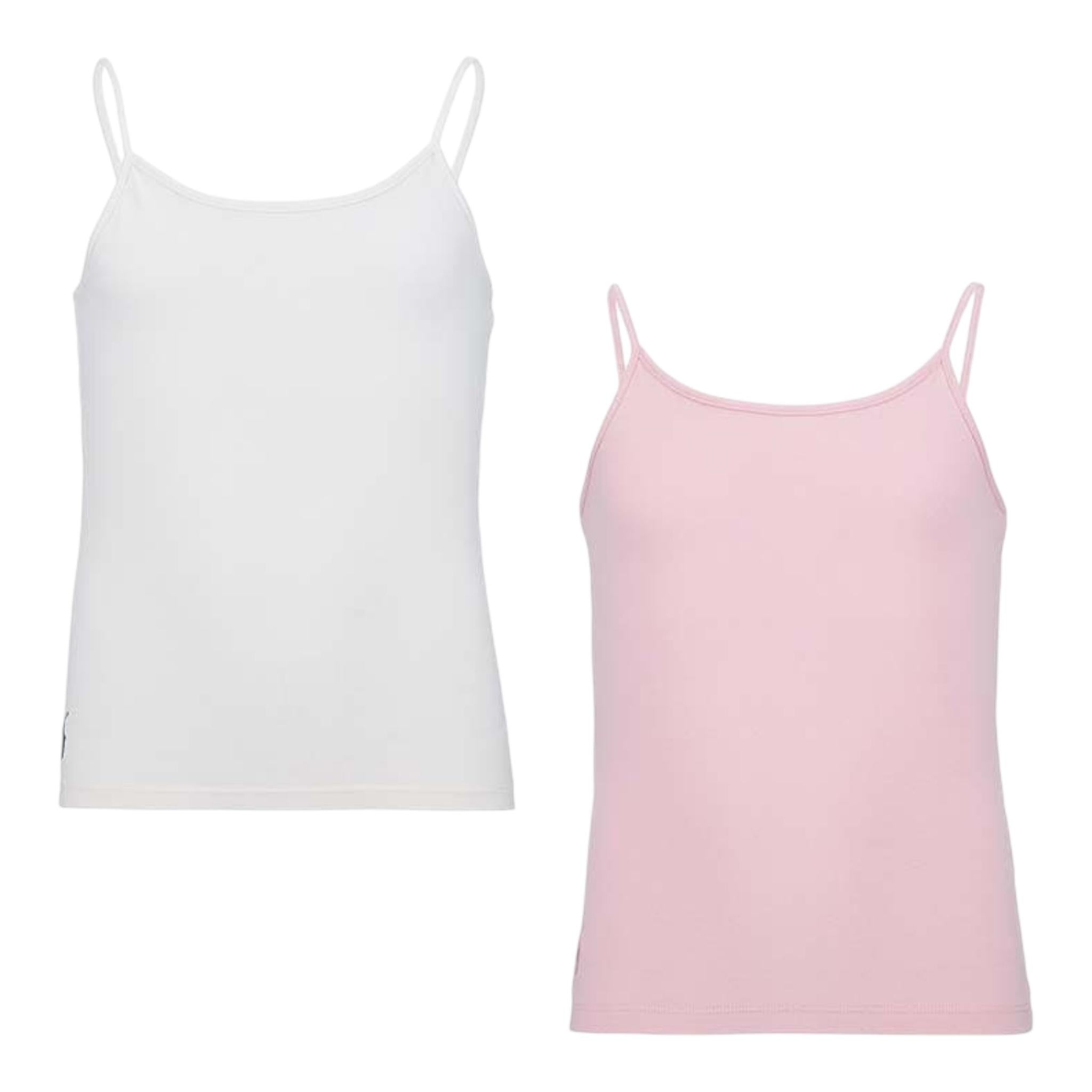 Ralph Lauren Set 2 Canotte Bicolore per Bambina 4P5000 BIANCO/ROSA RALPH LAUREN 