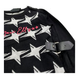 MARC ELLIS abito tinta unita mezza manica con stampa Nero per Neonata JMNDR15560 NERO MARC ELLIS 