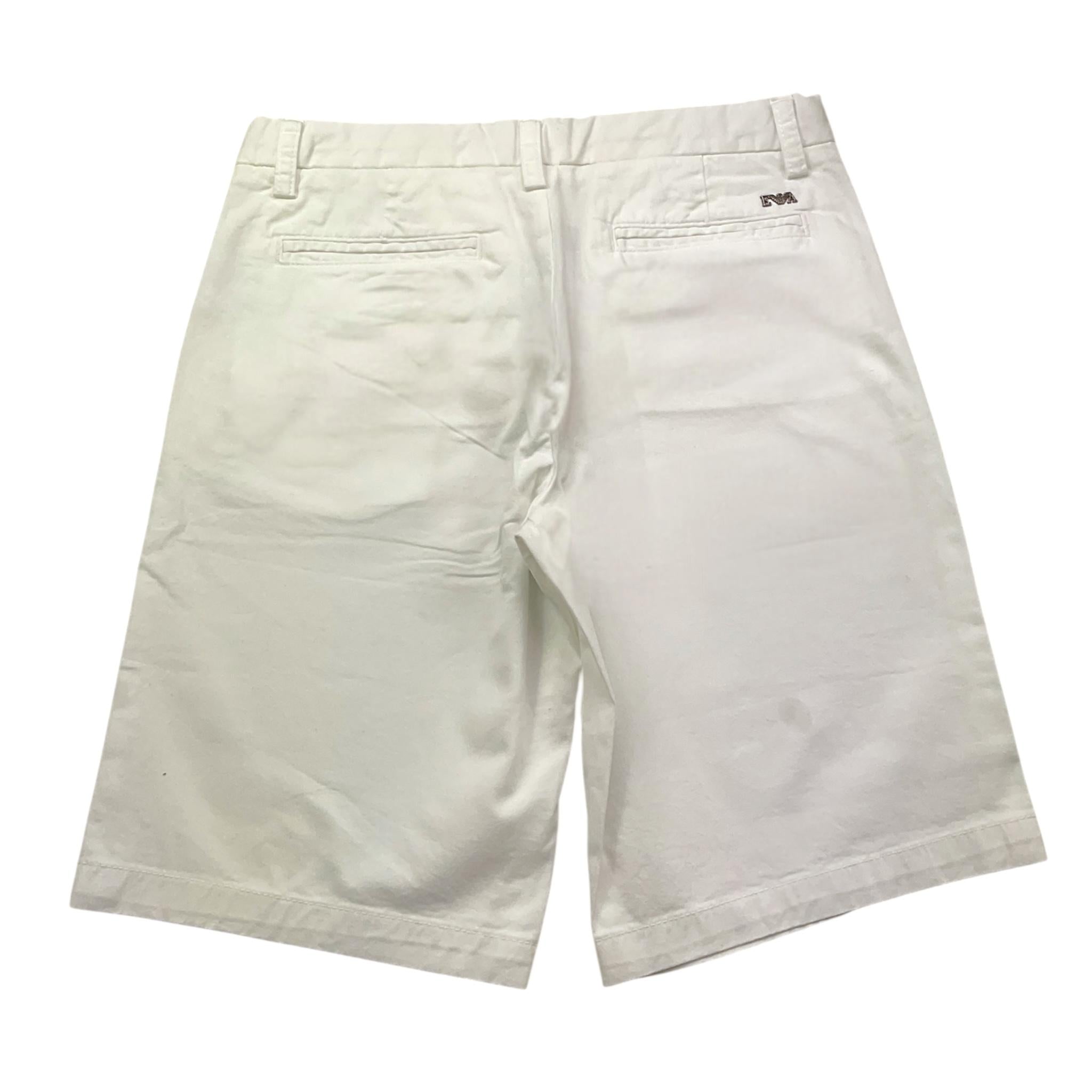 Emporio Armani Bermuda Tinta Unita con Girovita Regolabile per Bambino 8N4S60 BIANCO EMPORIO ARMANI 