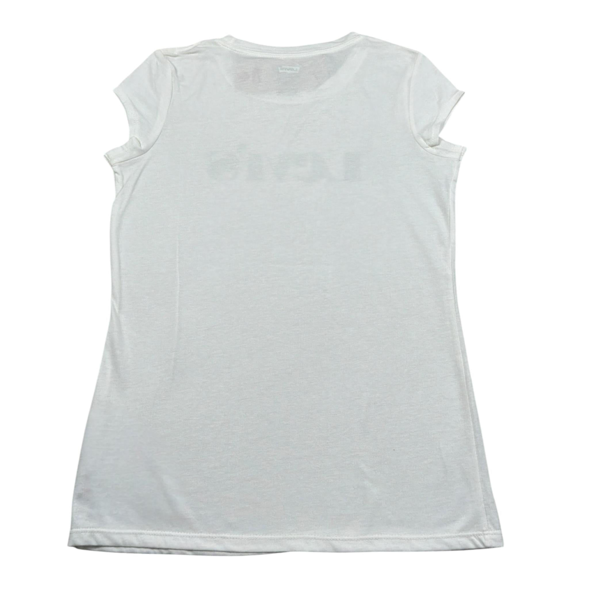 Levi'S T-Shirt Girocollo tinta unita con Stampa Bianco per Bambino 4EC982 BIANCO LEVI'S 