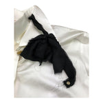 ELISABETTA FRANCHI camicia manica lunga tinta unita cn applicazione Bianco per Bambina EFCA164 BIANCO ELISABETTA FRANCHI 