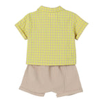 Teddy E Minou Completo 2 Pezzi Camicia-Bermuada per Neonato E25CP065C3159 BEIGE TEDDY E MINOU 