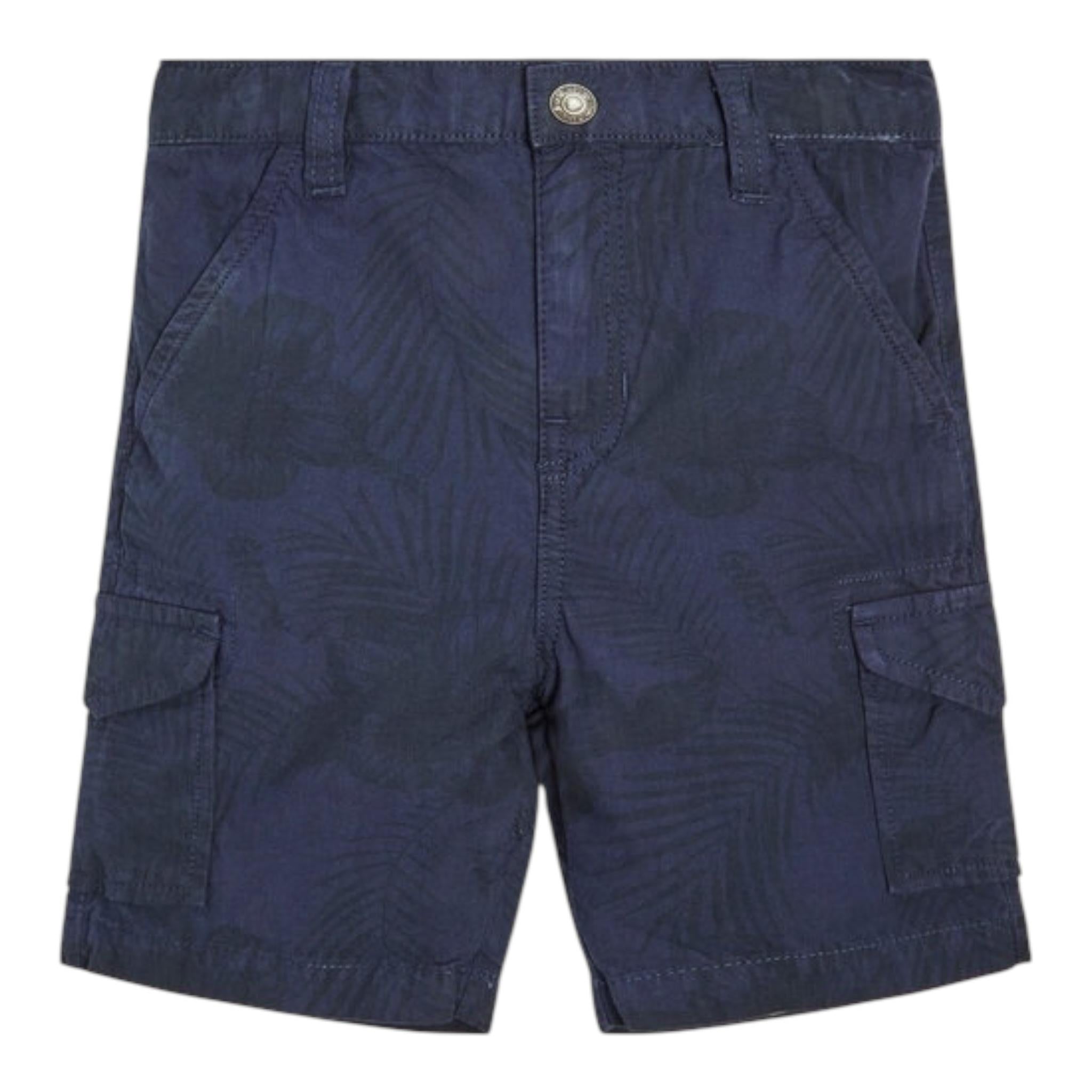 Guess Bermuda Tinta Unita con Girovita Regolabile per Neonato N3GD12WFCB0N BLU GUESS 