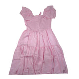 Kaos Abito Tinta Unita per Bambina KS123 ROSA KAOS 