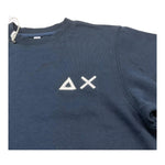 Sun68 T-Shirt Girocollo Tinta Unita con Logo per Bambino CPF35306 BLU SUN68 