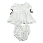 Babidu Completo 2 Pezzi Camicia-Coulotte Tinta Unita per Neonata 92495 BIANCO BABIDU 