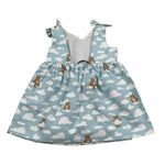 Moschino Abito Tinta Unita con Stampa per Neonata MDV0DN AZZURRO MOSCHINO 