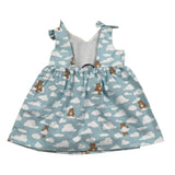 Moschino Abito Tinta Unita con Stampa per Neonata MDV0DN AZZURRO MOSCHINO 