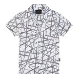 John Richmond Camicia Tinta Unita con Fantasia per Bambino RBP25093CA BIANCO JOHN RICHMOND 