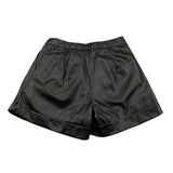 MONNALISA short in ecopelle tinta unita Nero per Bambina 494400 NERO MONNALISA 