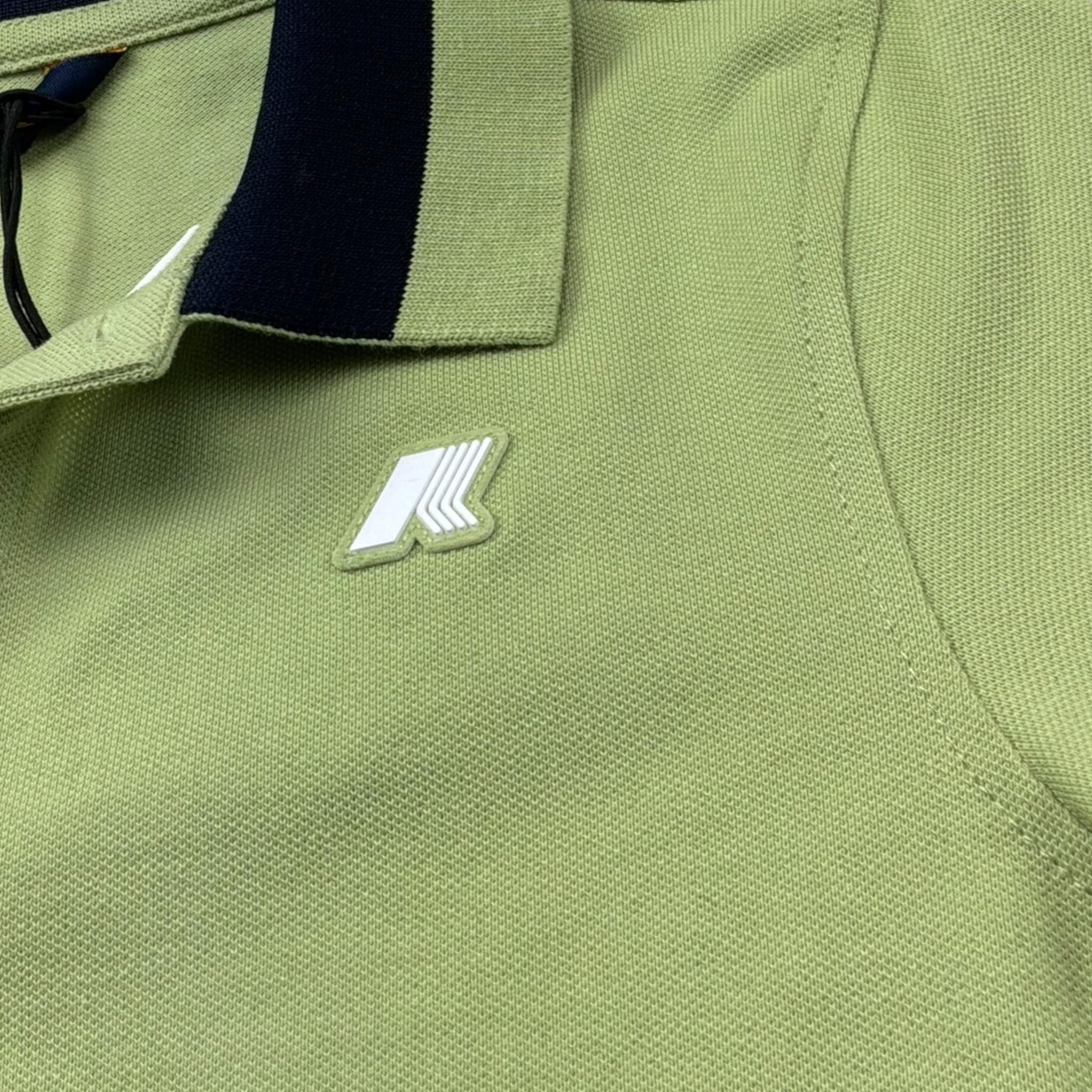 K-Way Polo Mezza Manica con Colletto In Contrasto per Bambino K6126PW VERDE K-WAY 