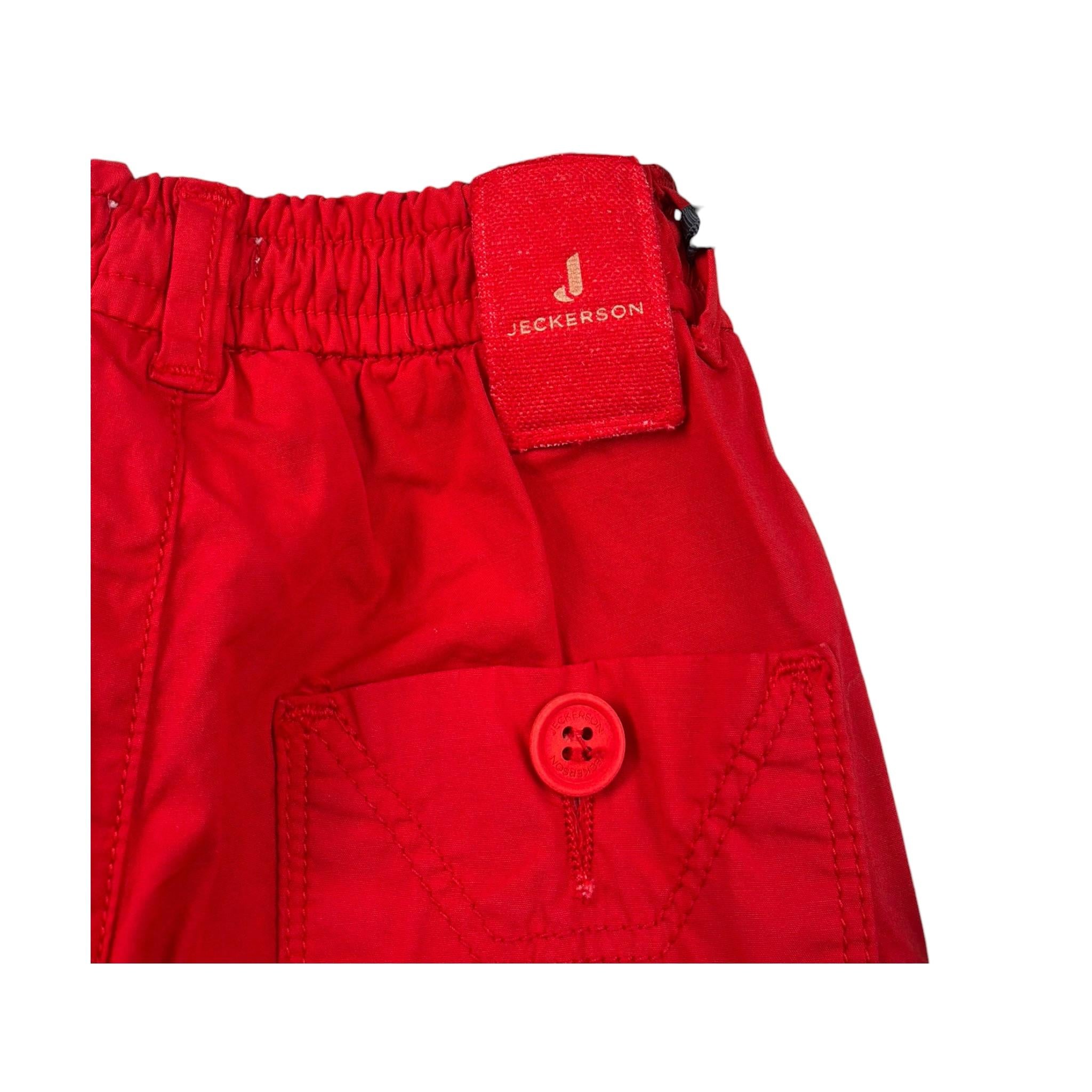 Jeckerson Bermuda Tinta Unita con Elastico In Vita per Neonato JN4021 ROSSO JECKERSON 