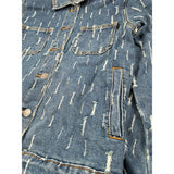 Daniele Alessandrini Giubbino In Denim Tinta Unita per Bambino 1235OD00258X BLU DANIELE ALESSANDRINI 