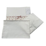 Barcellino Set Lenzuola 3 Pezzi tinta unita Bianco per Neonata 10085 BIANCO BARCELLINO 