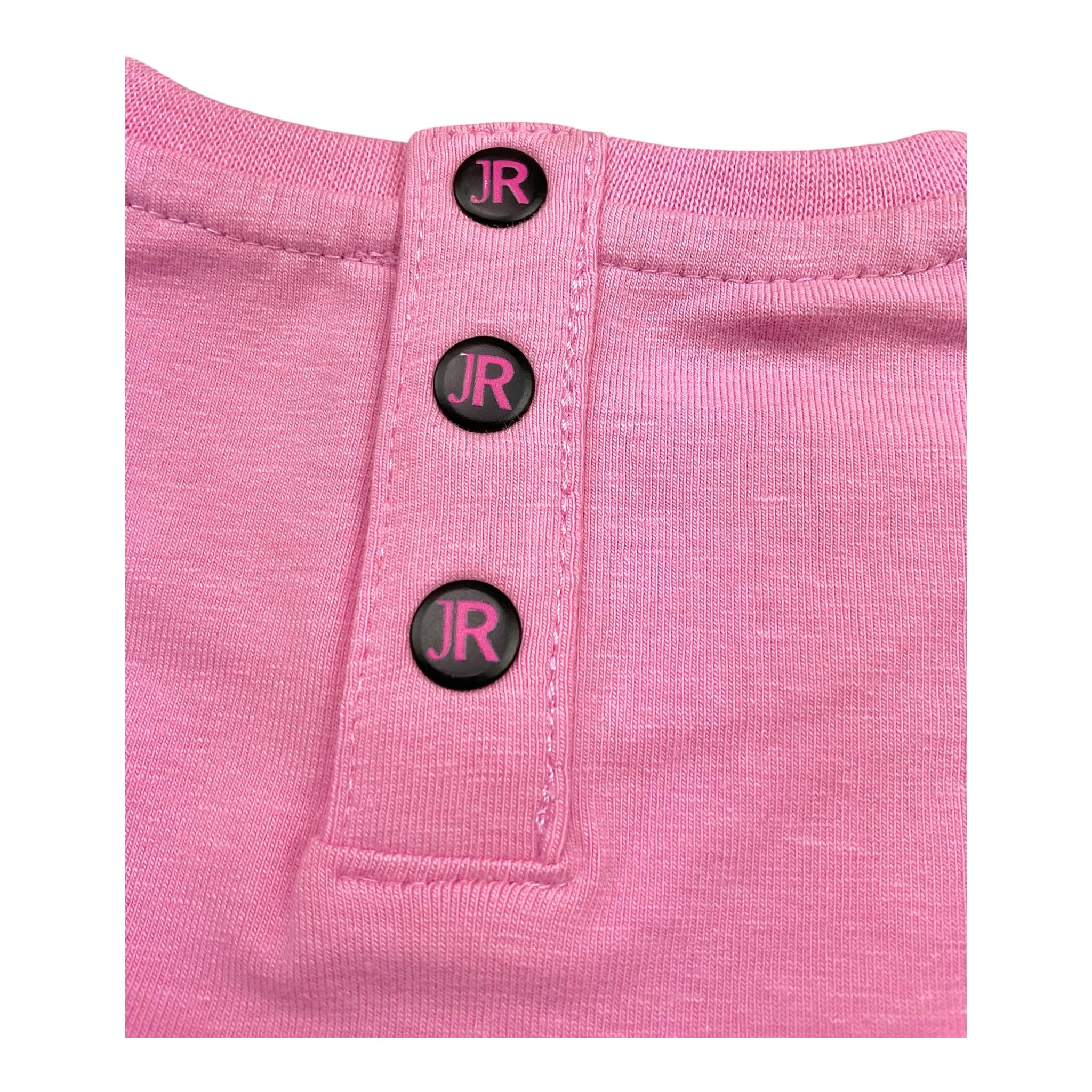 John Richmond T-Shirt Girocollo Tinta Unita con Stampa per Neonata RISP24018TS ROSA JOHN RICHMOND 