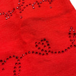 Liu Jo T-Shirt Girocollo Tinta Unita con Brillantini per Neonata KA4048 ROSSO LIU JO 