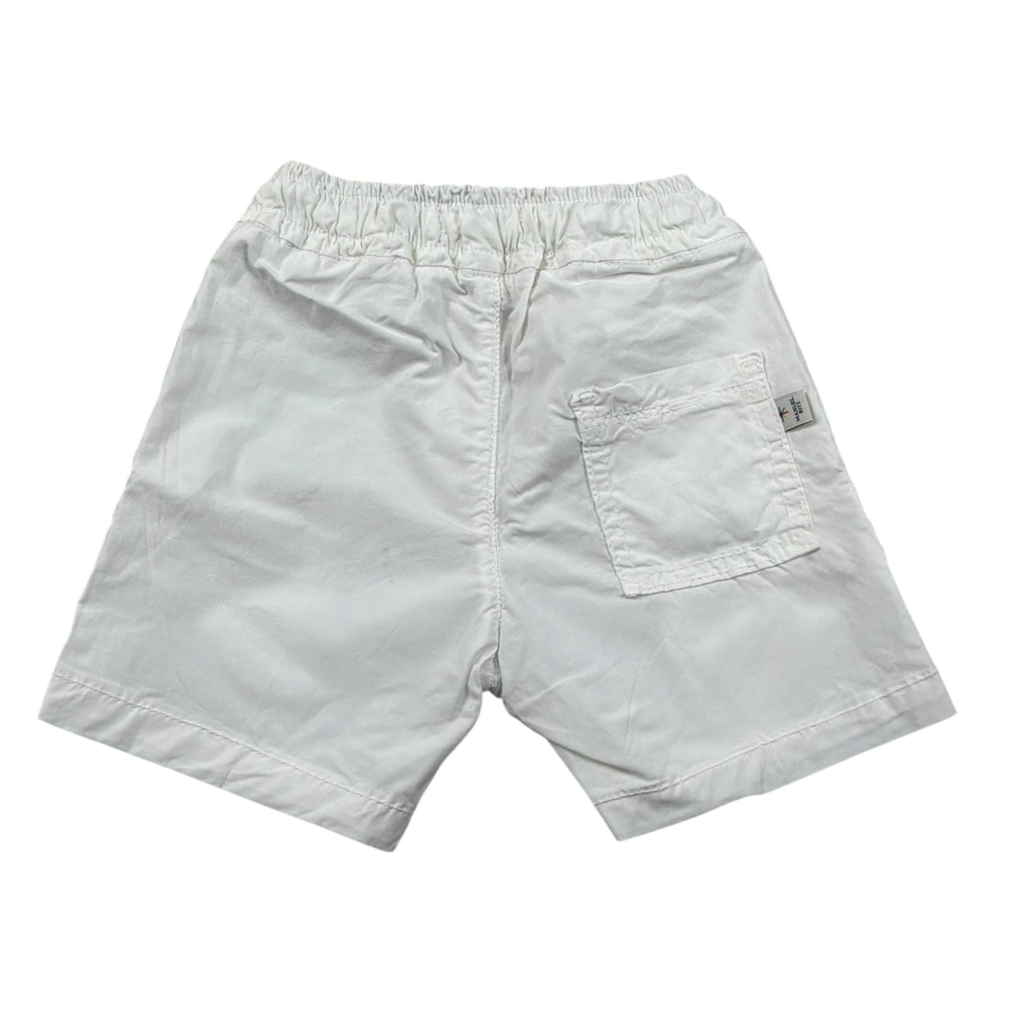 Manuel Ritz Bermuda Tinta Unita con Elastico In Vita per Neonato MR2557 BIANCO MANUEL RITZ 