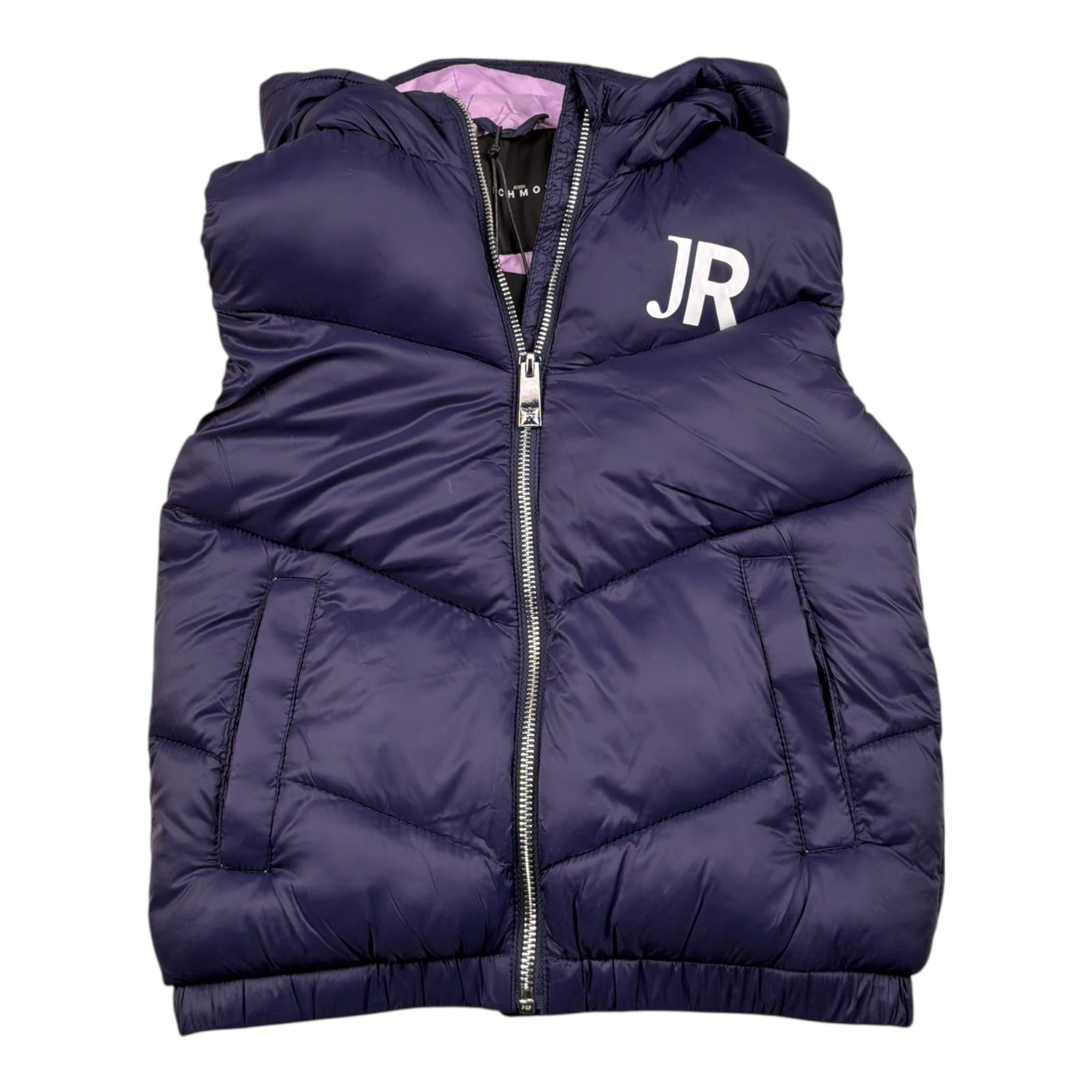 John Richmond Giubbino Bicolore con Zip E Cappuccio per Bambina RGP26181PI BLU JOHN RICHMOND 