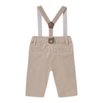 Mayoral Pantalone Tinta Unita con Bretelle per Neonato 1561 BEIGE MAYORAL 