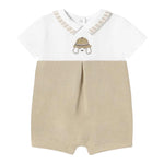 Mayoral Set Pagliaccetti Bicolore per Neonato 1705 BIANCO/BEIGE MAYORAL 