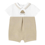 Mayoral Set Pagliaccetti Bicolore per Neonato 1705 BIANCO/BEIGE MAYORAL 