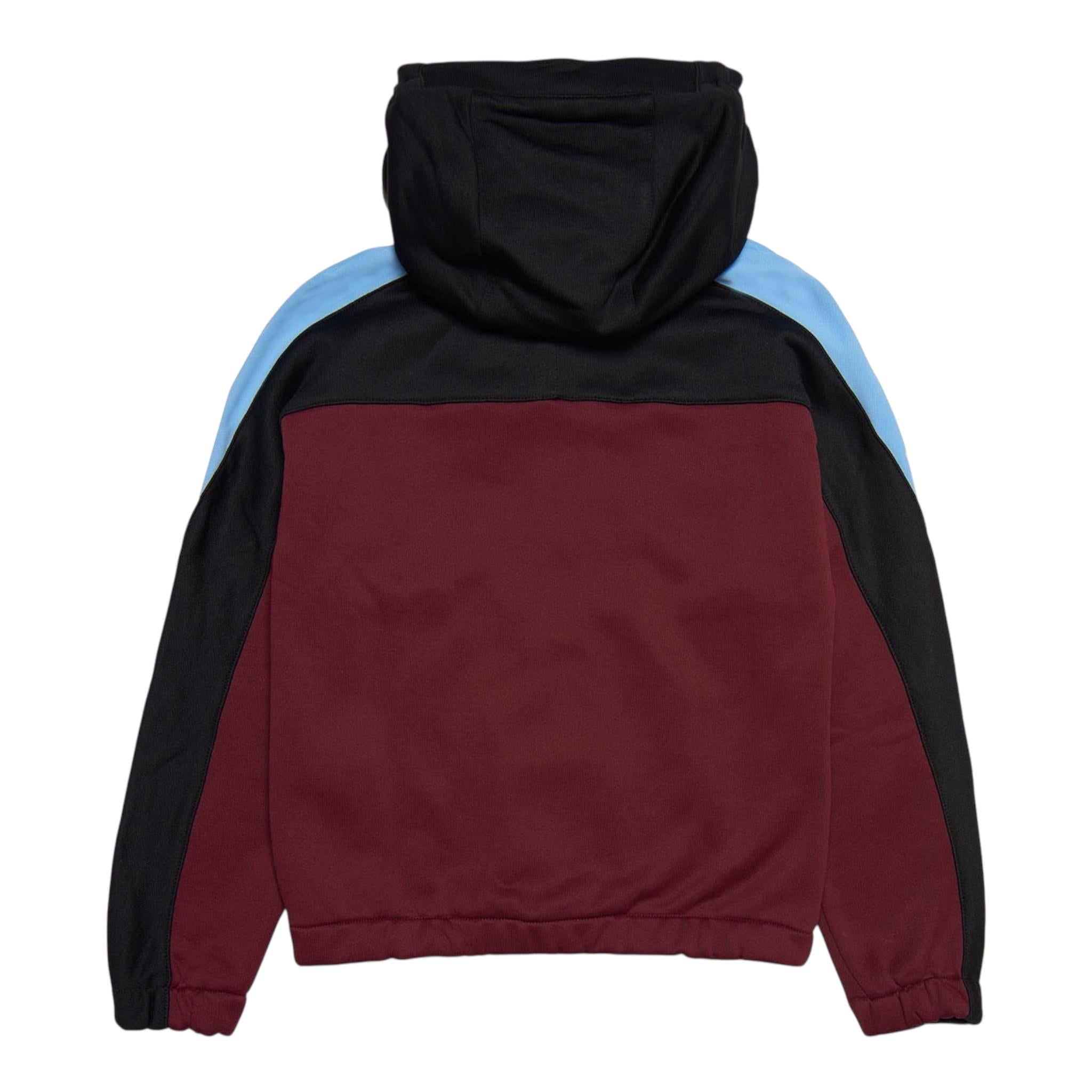 BALMAIN felpa con zip e cappuccio tricolore Bordeaux per Bambino DQ1951 BORDEAUX BALMAIN 