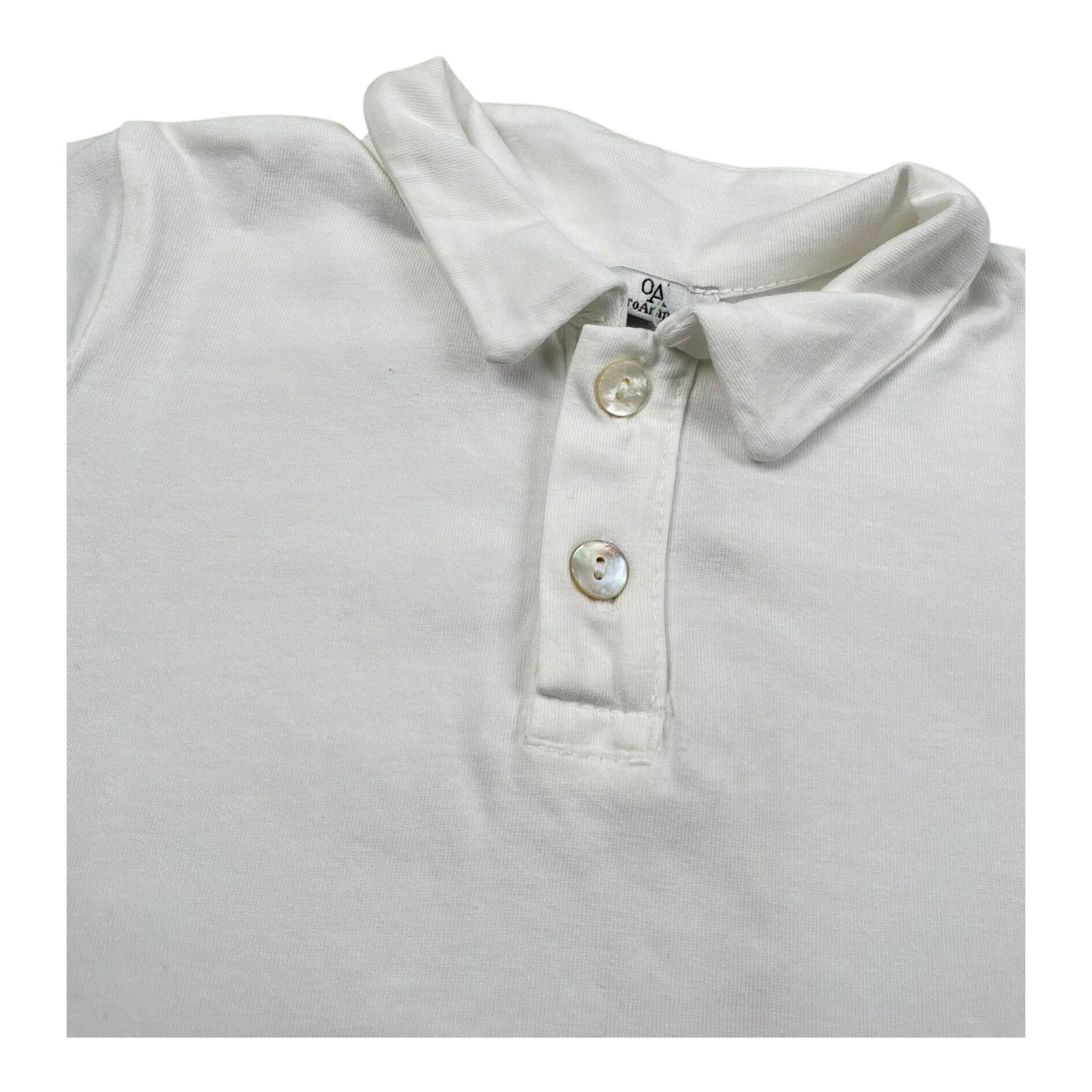 Zero Ampere Polo Mezza Manica Tinta Unita per Neonato POLON BIANCO ZERO AMPERE 