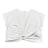Lu Lu By Miss Grant Top Tinta Unita Mezza Manica per Bambina LL3622 BIANCO LU LU BY MISS GRANT 