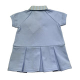 Trussardi Abito Mezza Manica Tinta Unita con Colletto per Neonata TIP26123VE AZZURRO TRUSSARDI 