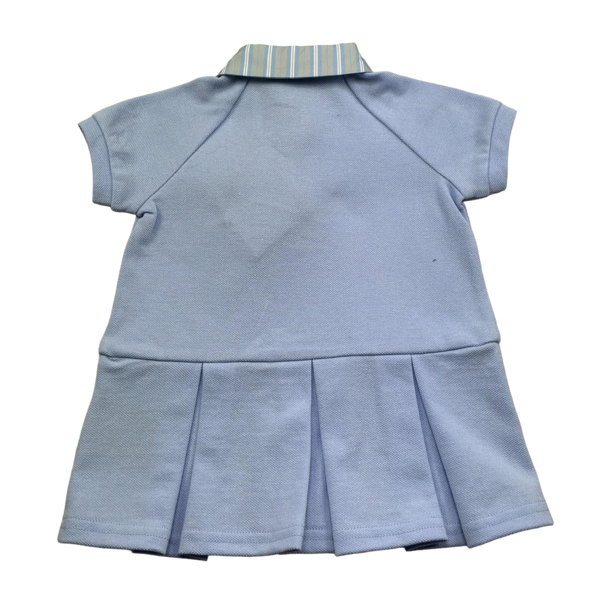 Trussardi Abito Mezza Manica Tinta Unita con Colletto per Neonata TIP26123VE AZZURRO TRUSSARDI 