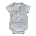 Le Bebe Body Camicia Mezza Manica Tinta Unita per Neonato LBB5375 BIANCO LE BEBE 
