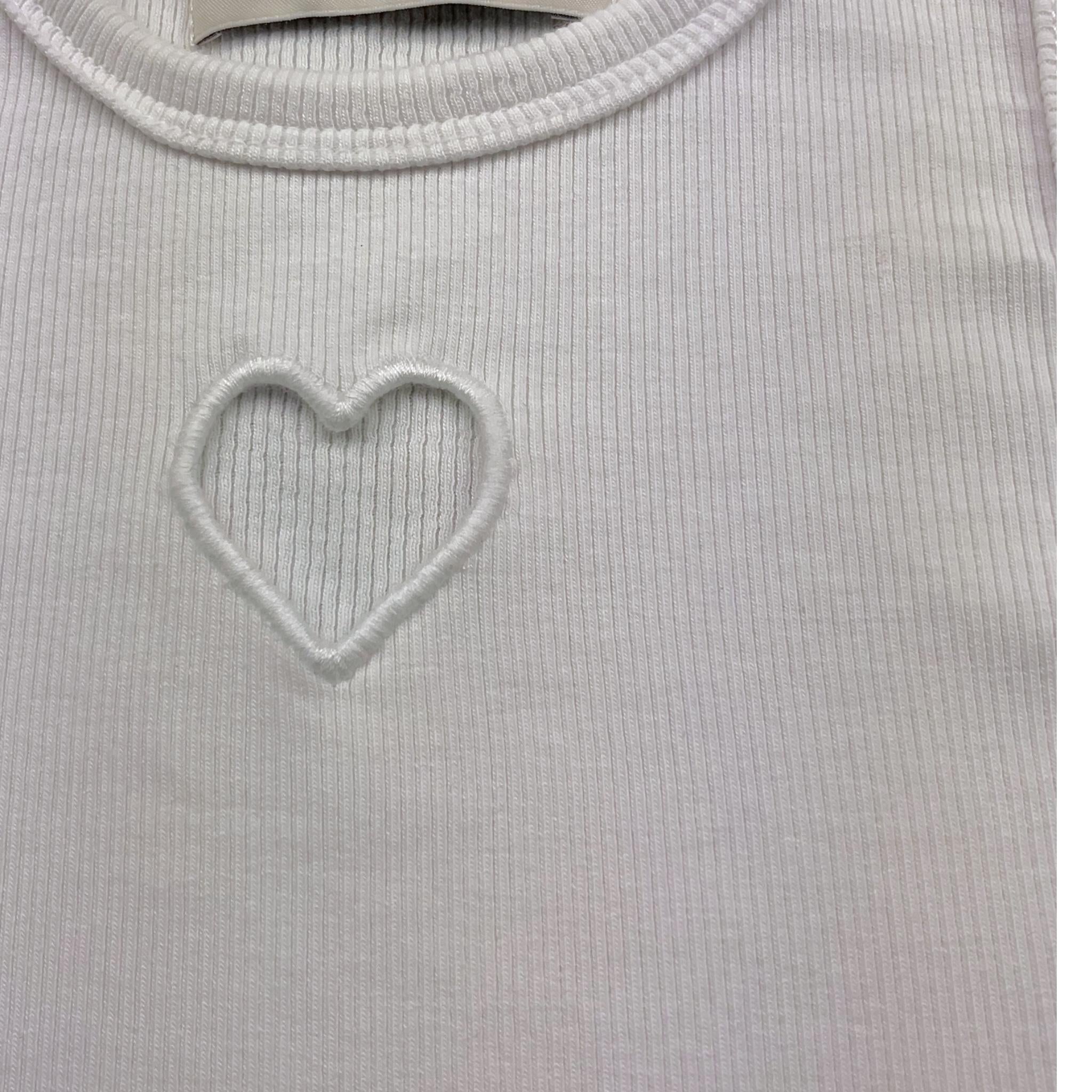 Replay Canotta Tinta Unita con Stampa per Bambina SG7632 BIANCO REPLAY 