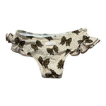 Saint Barth Costume Modello Slip con Rouches per Neonata 00758L BEIGE SAINT BARTH 