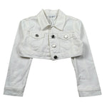 Lu Lu By Miss Grant Giubbino In Denim tinta unita Bianco per Bambina LL2604 BIANCO LU LU BY MISS GRANT 