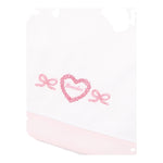Monnalisa Set 3 Pezzi Lenzuola Tinta Unita con Stampa per Neonata 35D004 BIANCO MONNALISA 
