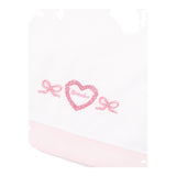 Monnalisa Set 3 Pezzi Lenzuola Tinta Unita con Stampa per Neonata 35D004 BIANCO MONNALISA 