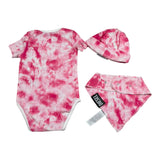Diesel Set 3 Pezzi Body-Bevetta-Cappello Rosa per Neonata N00027F ROSA DIESEL 