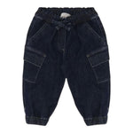 PLEASE jeans tinta unita con elastico in vita Blu per Bambina PE58012G65 BLU PLEASE 