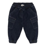 PLEASE jeans tinta unita con elastico in vita Blu per Bambina PE58012G65 BLU PLEASE 