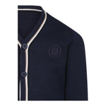 Boss Cardigan Tinta Unita con Scollo A V per Bambino J52005 BLU BOSS 