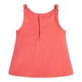 Guess Canotta Girocollo Tinta Unita con Stampa per Neonata K3GI06K6YW0 FUXIA GUESS 