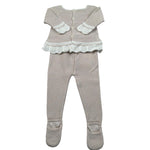 Paz Rodriguez Completo 2 Pezzi Maglia-Ghettina Tinta Unita per Neonata 00342369 BIEGE PAZ RODRIGUEZ 