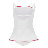 Monnalisacostume Tinta Unita con Stampa per Neonata 19E066N BIANCO MONNALISA 