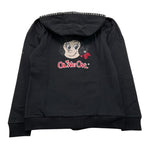 MONNALISA felpa con zip e cappucci tnta unita Nero per Bambina 196804RA NERO MONNALISA 