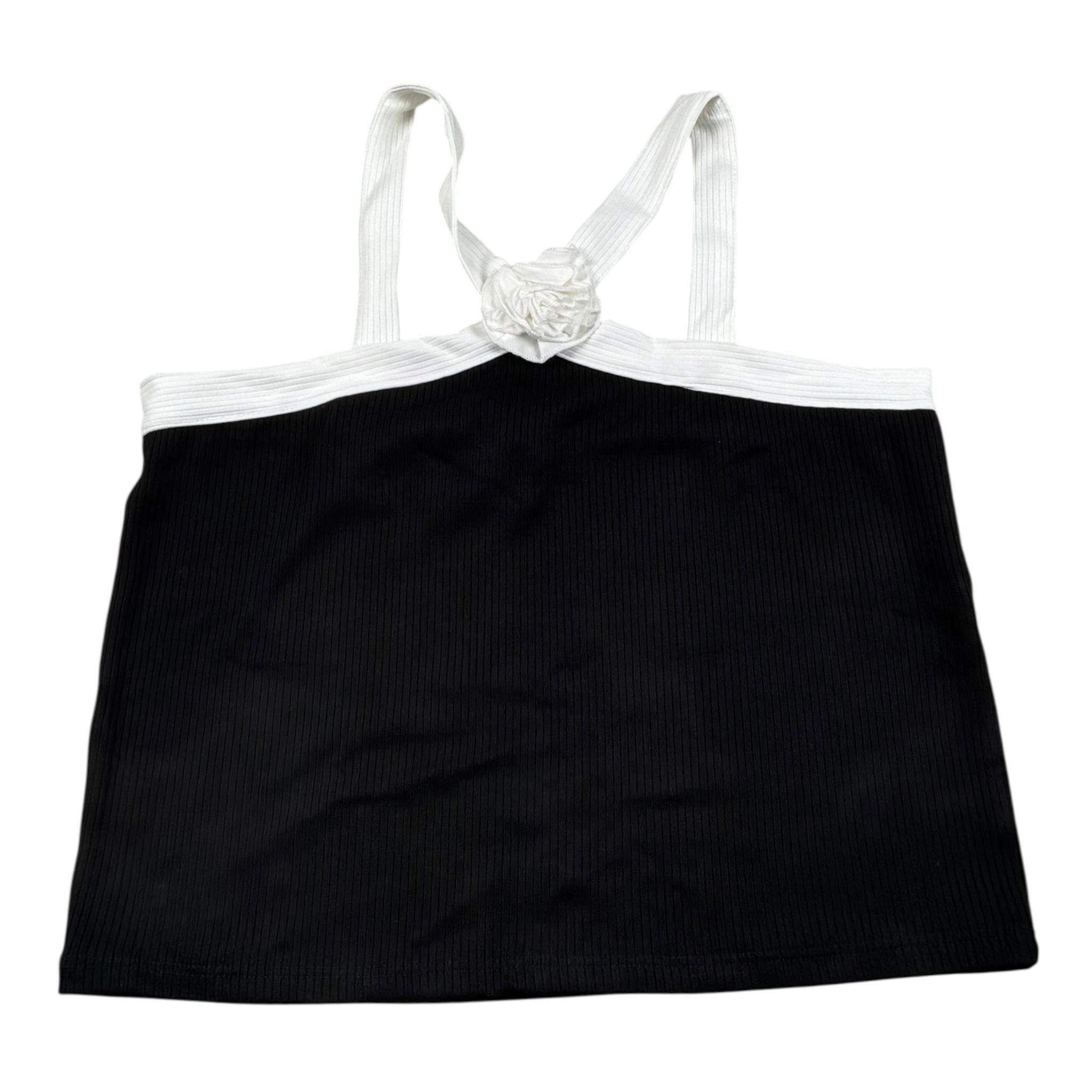 Imperial Top Tinta Unita con Applicazione per Bambina MO20070G75 NERO IMPERIAL 