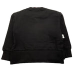 SHOE felpa chiusa girocollo tinta unita con logo Nero per Bambina GEDA2844 NERO SHOE 