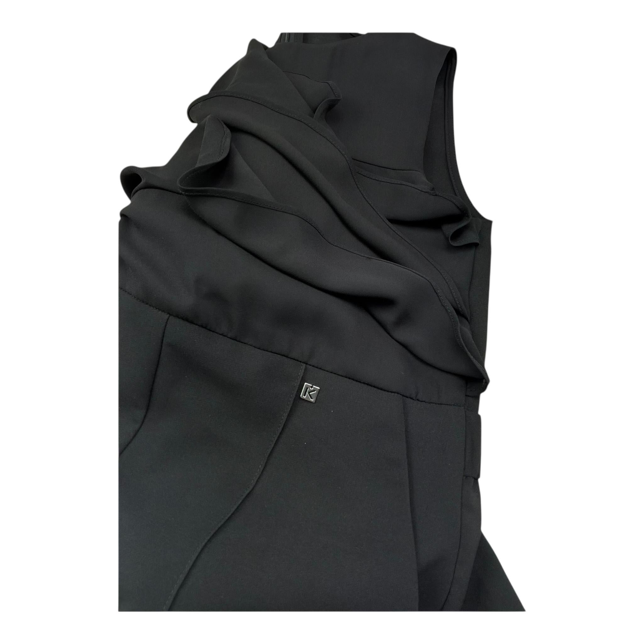 Kocca Tuta Intera Tinta Unita Giromanica per Bambina NADINI NERO Kocca 