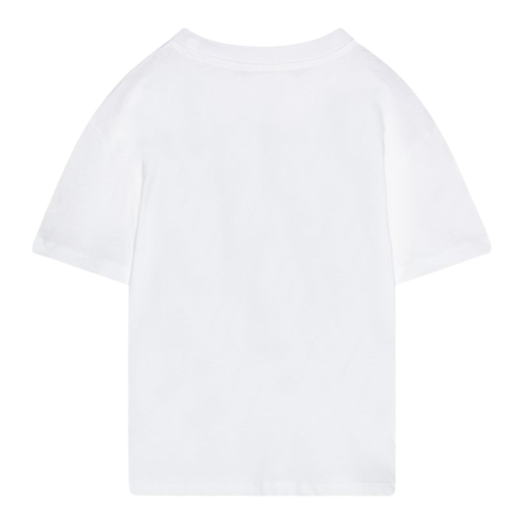 Calvin Klein T-Shirt Girocollo Tinta Unita con Stampa per Bambino IG0IG02858 BIANCO CALVIN KLEIN 
