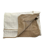 LA STUPENDERIA coperta bicolore con finti bottoni Bianco per Neonato TBCO60 BIANCO LA STUPENDERIA 