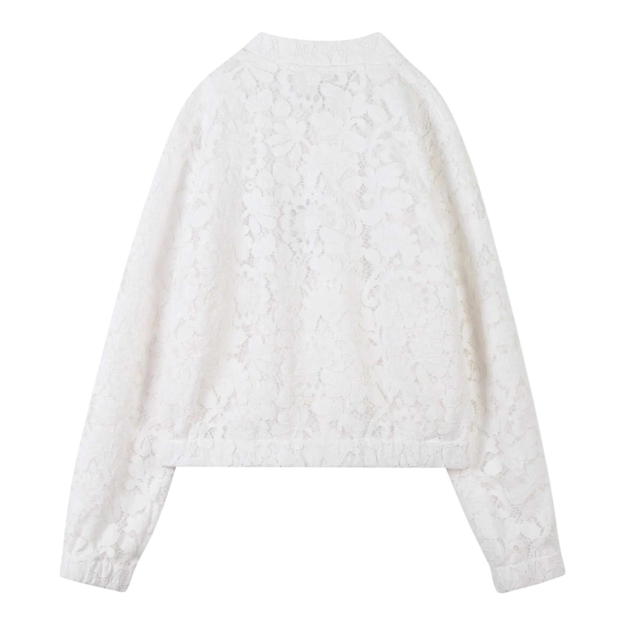 Michael Kors Felpa con Zip Tinta Uita con Ricami Bianco per Bambina R30412 BIANCO MICHAEL KORS 